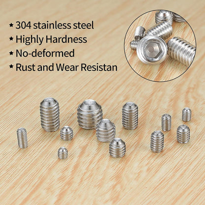 240-teiliges Madenschrauben Sortiment Set Innensechskant