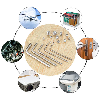 240-teiliges Madenschrauben Sortiment Set Innensechskant