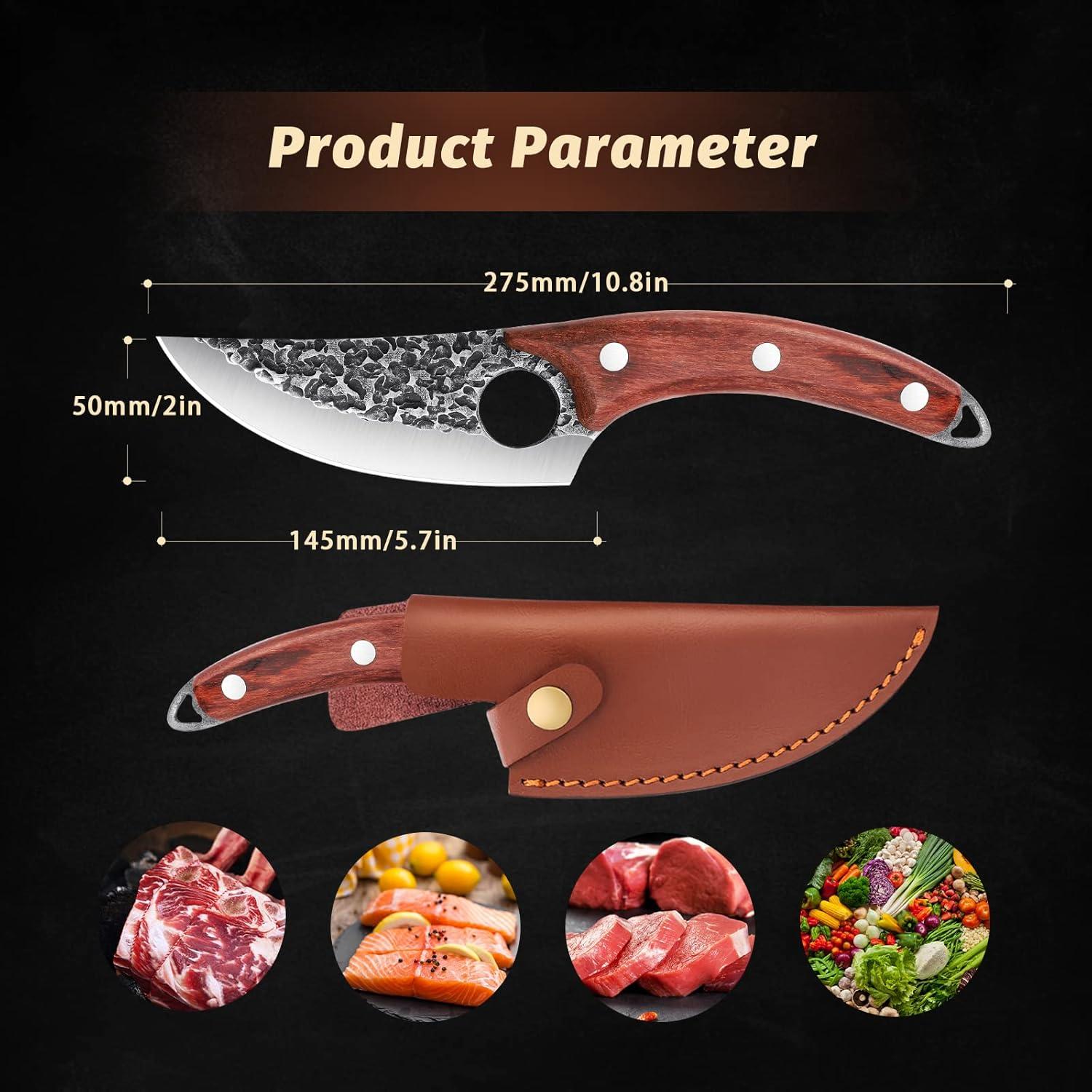 DRAGON RIOT Japanisches Kochmesser 14,5cm Profi Ausbeinmesser Outdoor