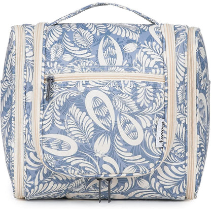 Großer Kulturbeutel für Damen & Herren mit Haken - Blaues