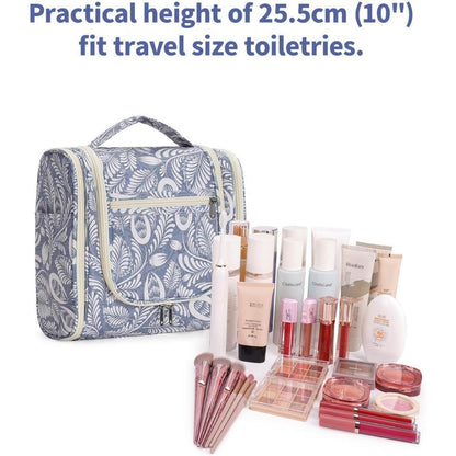 Großer Kulturbeutel für Damen & Herren mit Haken - Blaues