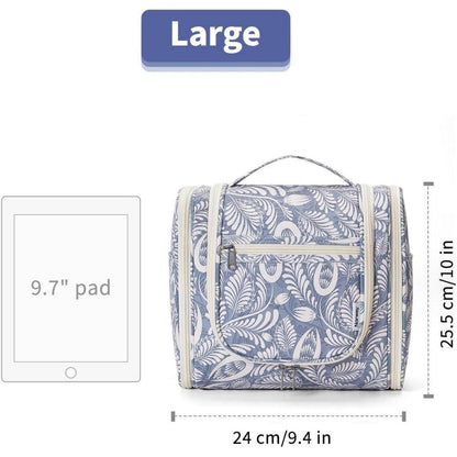 Großer Kulturbeutel für Damen & Herren mit Haken - Blaues