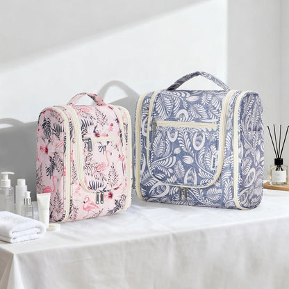 Großer Kulturbeutel für Damen & Herren mit Haken - Blaues