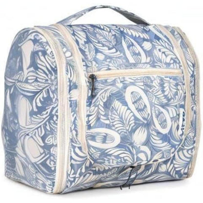 Großer Kulturbeutel für Damen & Herren mit Haken - Blaues