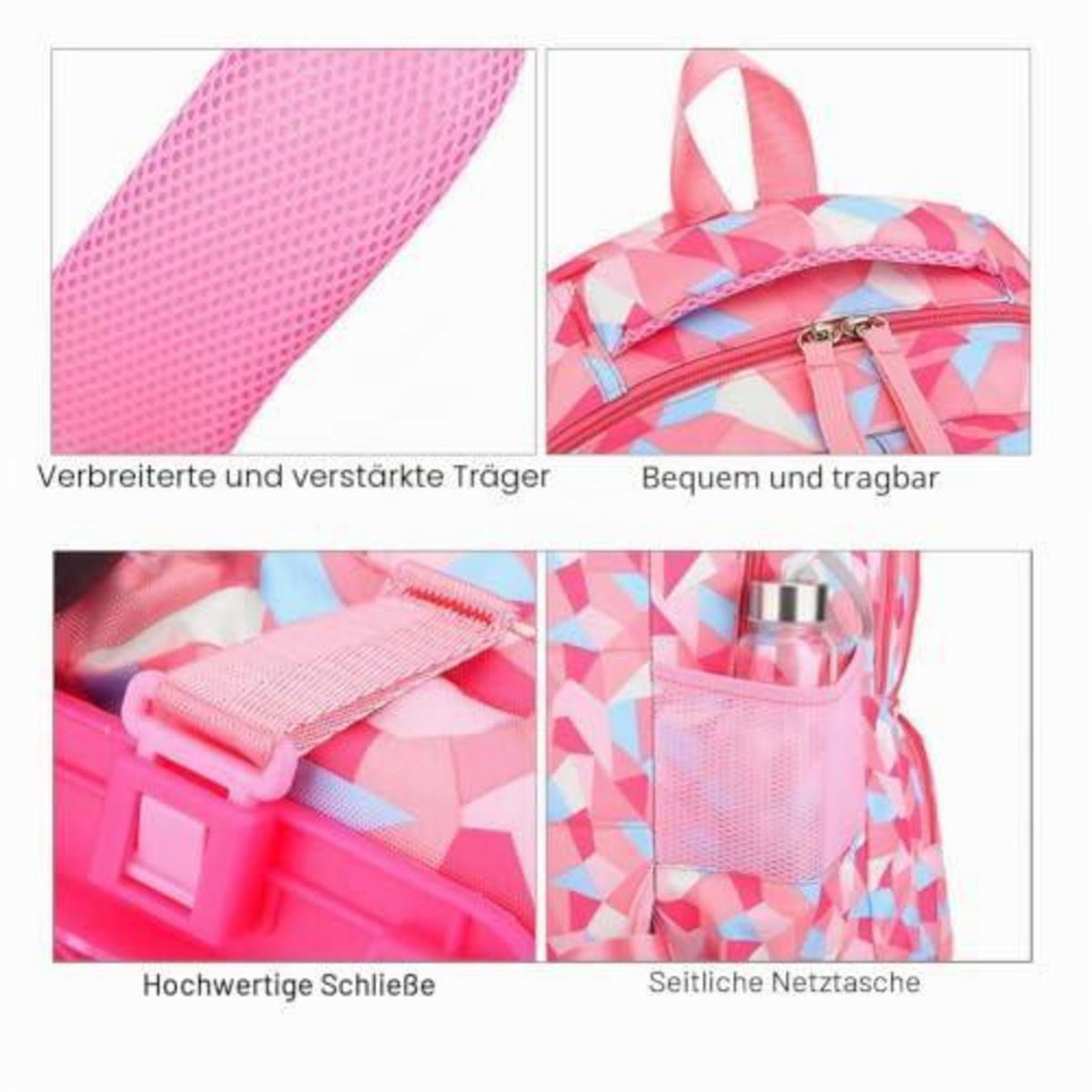 Rucksack mit Rollen für Kinder – Schultrolley Blau, Klasse 3-12