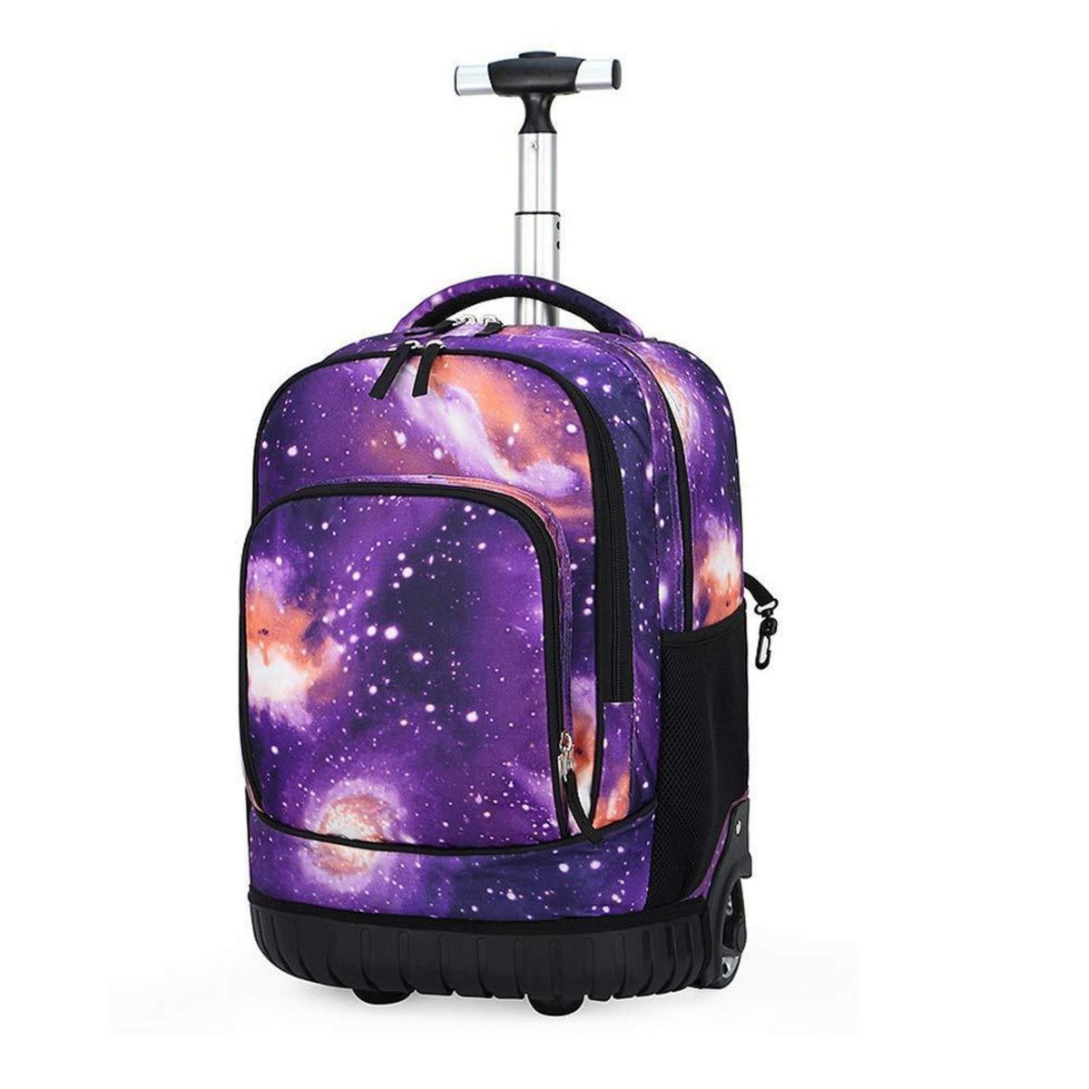 Trolley Rucksack Sternenviolett – Multifunktionaler Schulrucksack für Jungen & Mädchen
