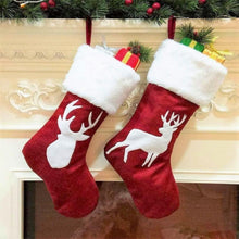 Weihnachtsstrumpf 2 Stück Rentiermuster Geschenk Hängen