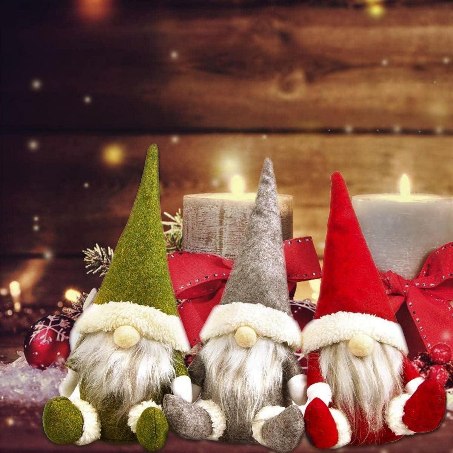 Schwedische Weihnachtszwerg Puppen Set 3-teilig für Kamin Deko
