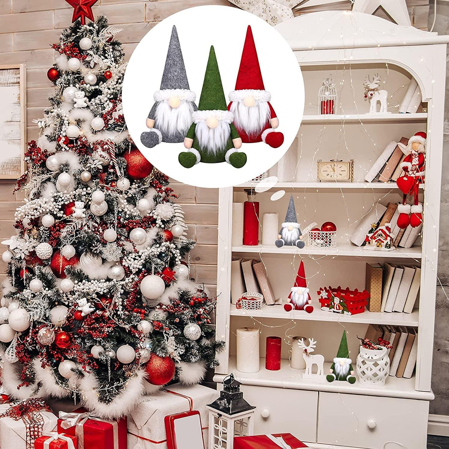 Schwedische Weihnachtszwerg Puppen Set 3-teilig für Kamin Deko