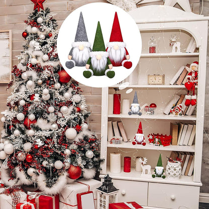 Schwedische Weihnachtszwerg Puppen Set 3-teilig für Kamin Deko