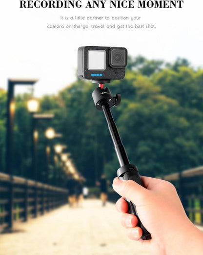 Lammcou Action Kamera Mini Stativ Verlängerungsstange GoPro Hero 13 12 11 10 9 Fusion Max Insta-360 Go 3 X3 Yi Actioncam Tripod
