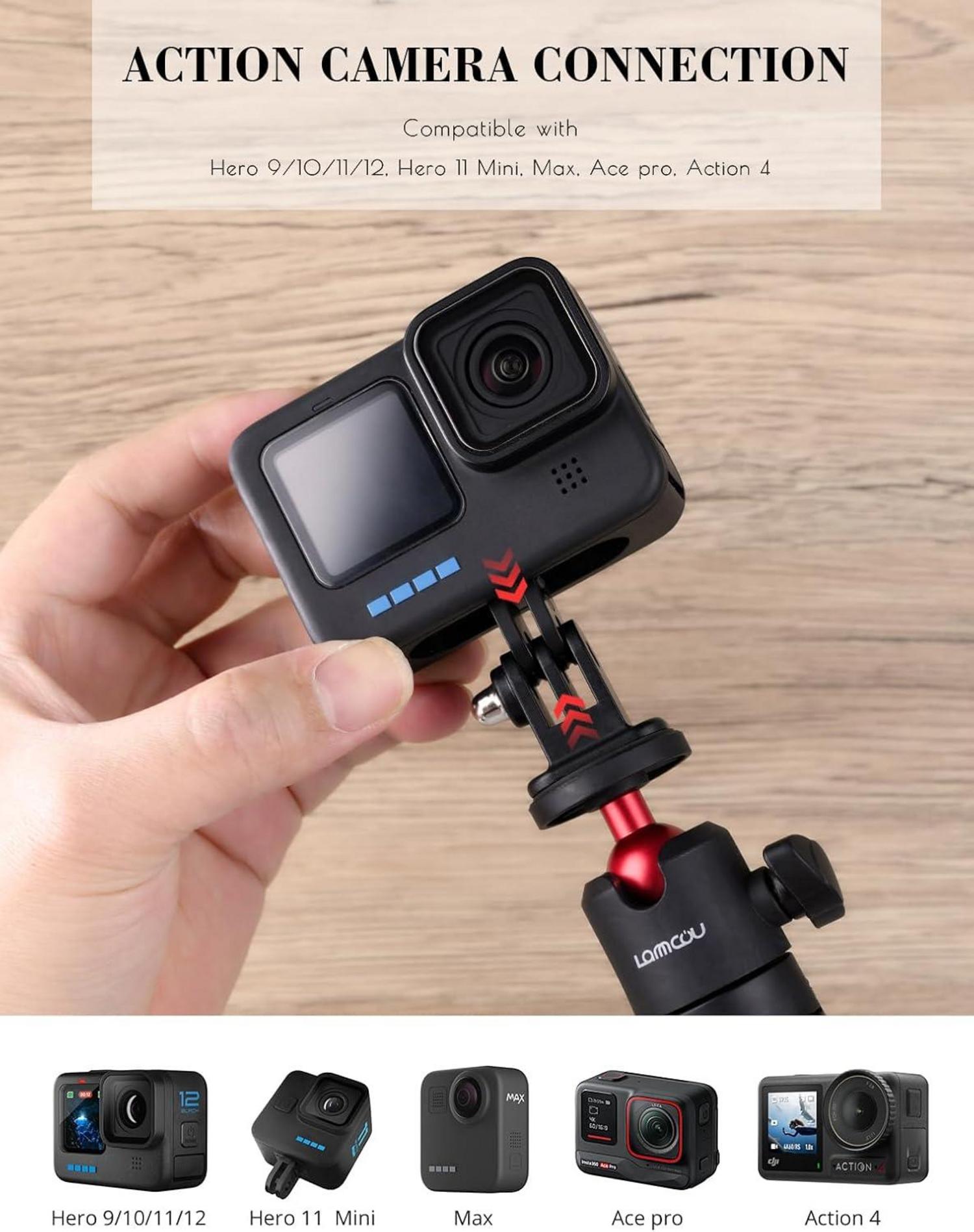 Action Kamera Mini Stativ Verlängerungsstange GoPro Hero 13 12 11 10 9