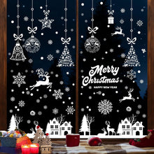 Fensterbilder Weihnachten Selbstklebend PVC Schneeflocken