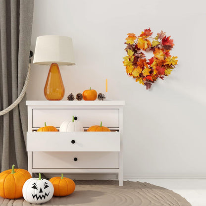 Künstliche Ahornblatt Girlande 2er Set 176cm Herbstdeko