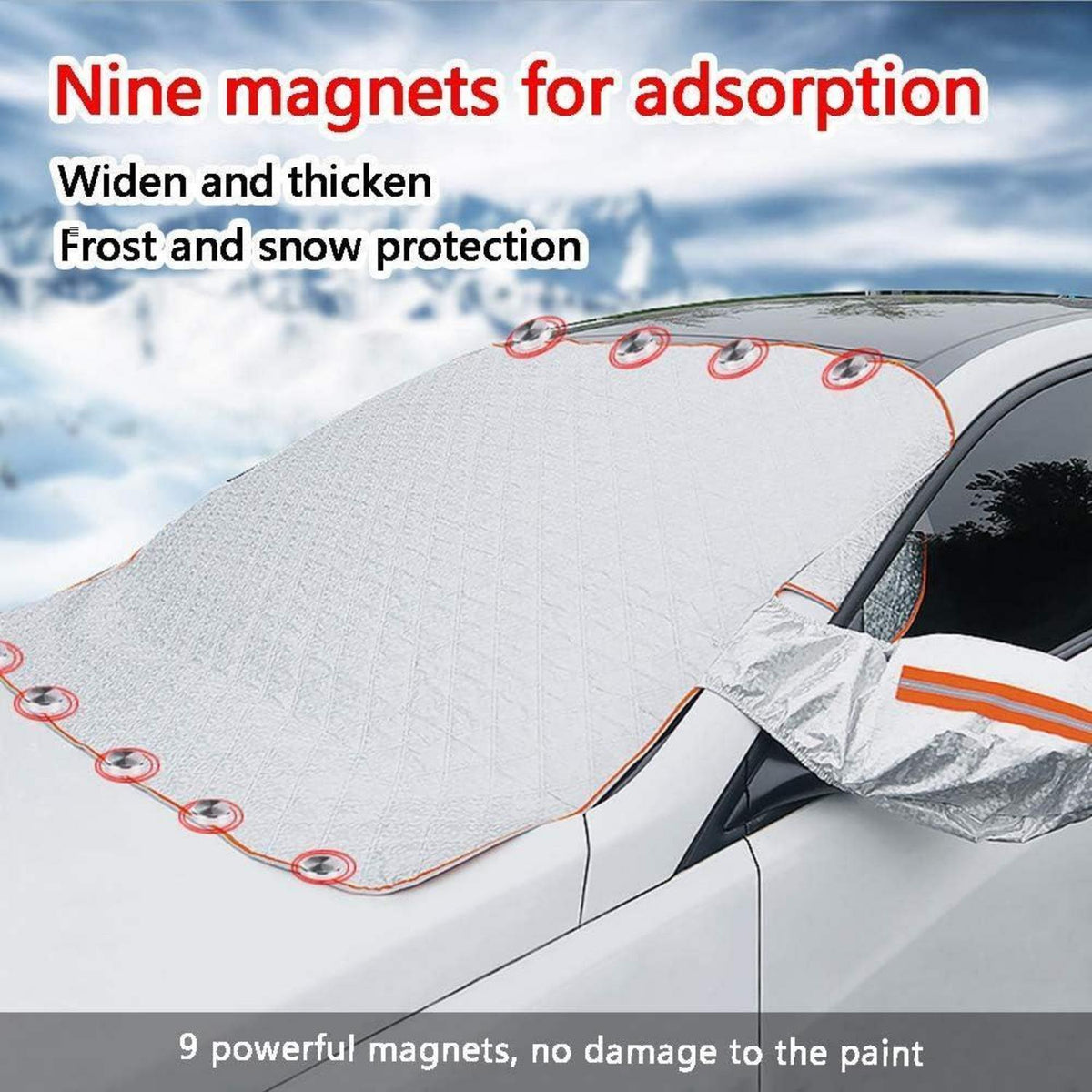 Auto Frontscheibenabdeckung Magnetisch – Schnee, Frost & Sonnenschutz