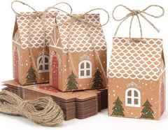 Weihnachten Geschenkbox Set 30 Stück Hanfseil Gelb