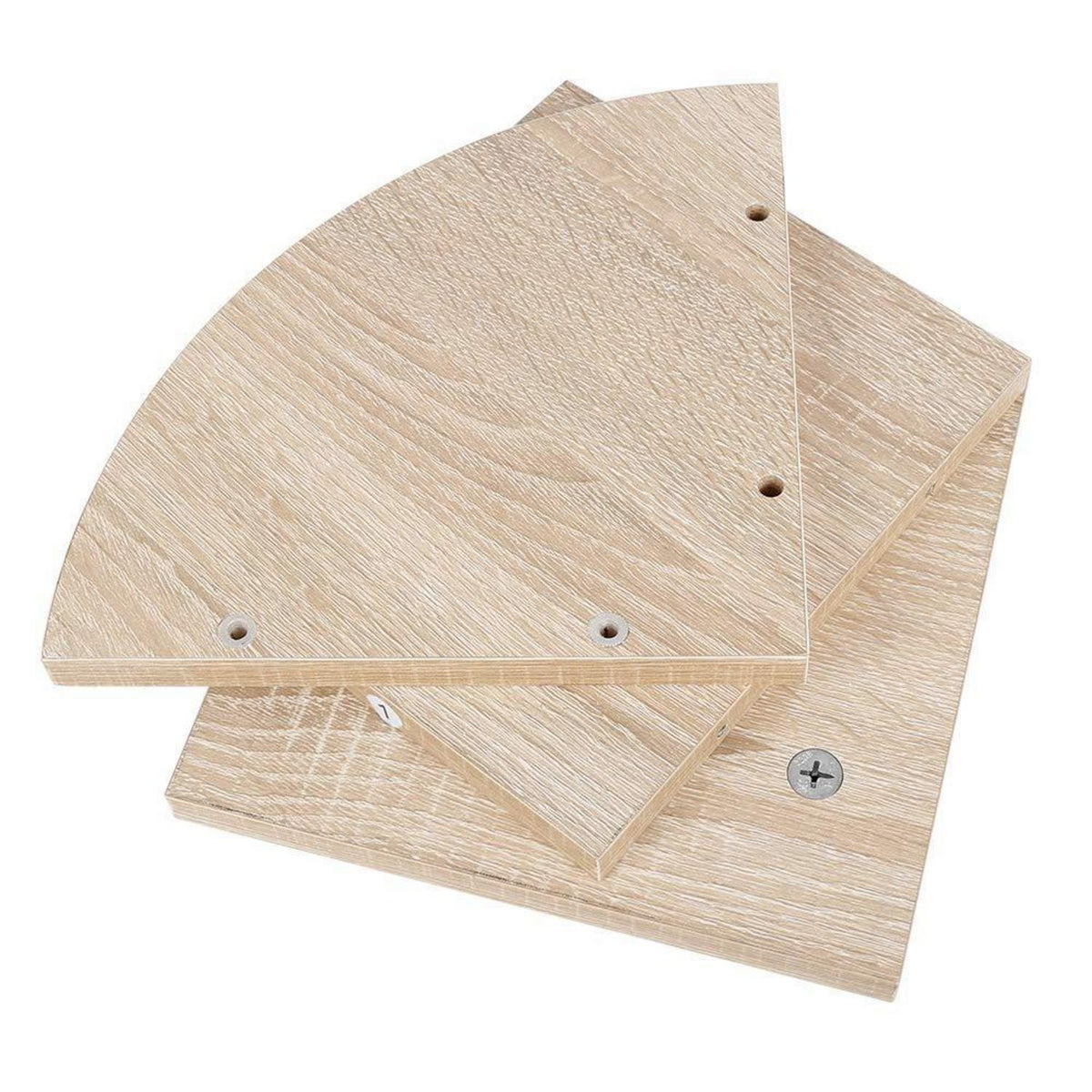Eckregal MDF 5 Ebenen Eiche Hängeregal Bücherregal 20x20x123cm