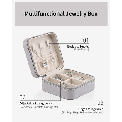 Vlando Schmuckkästchen Damen Leder Box Ringe Ohrringe Ketten