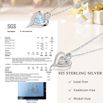 Silber Herz Halskette Damen 925 Sterling Silber Geschenk
