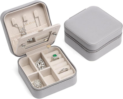 Vlando Reise Schmuckkästchen mit Spiegel für Damen und Herren