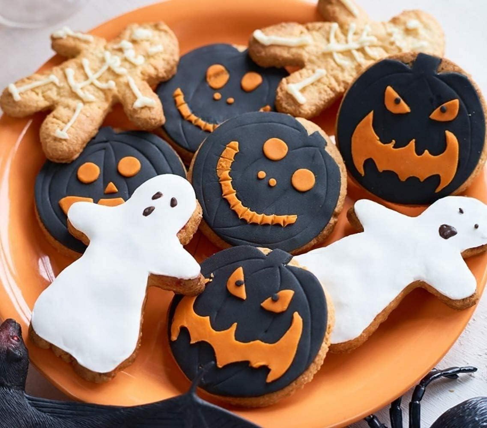 Halloween Keksausstecher Ausstechformen 11 Stück Edelstahl Kürbis Geist Spinne Fledermaus