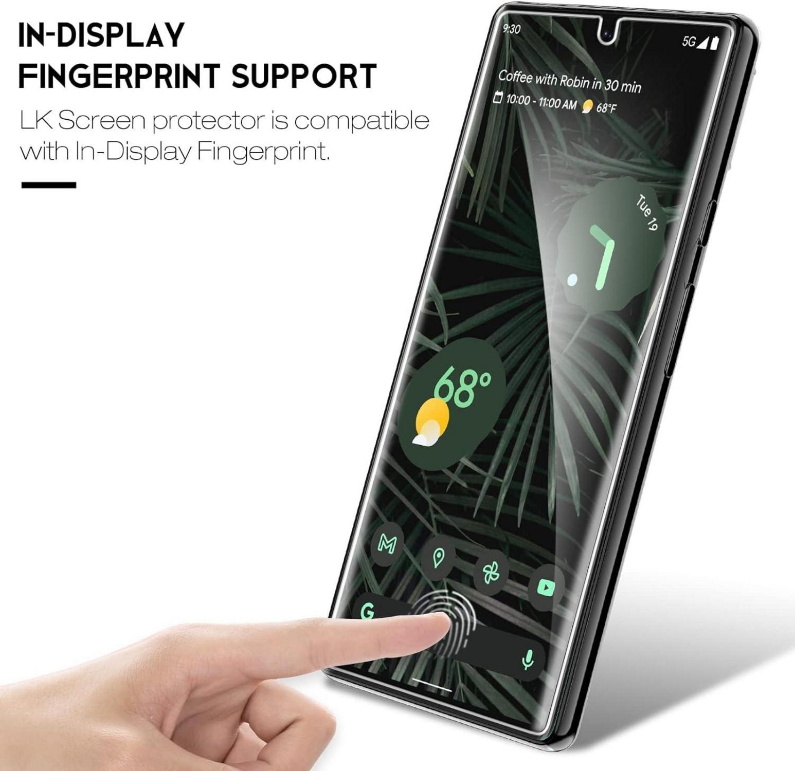LK Displayschutzfolie 4er Set für Google Pixel 6 Pro - Kamera- und