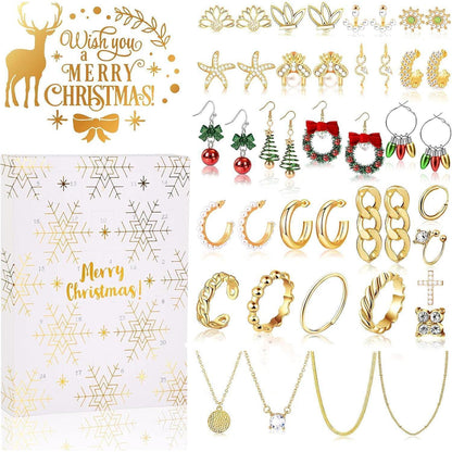 Adventskalender Schmuck Frauen 2024 Weihnachtskalender 24