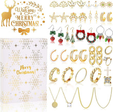 Adventskalender Schmuck 24 Überraschungen Kette Ringe Ohrringe