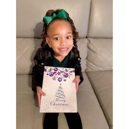 Lila Schmuck Adventskalender 2024 für Mädchen Herz