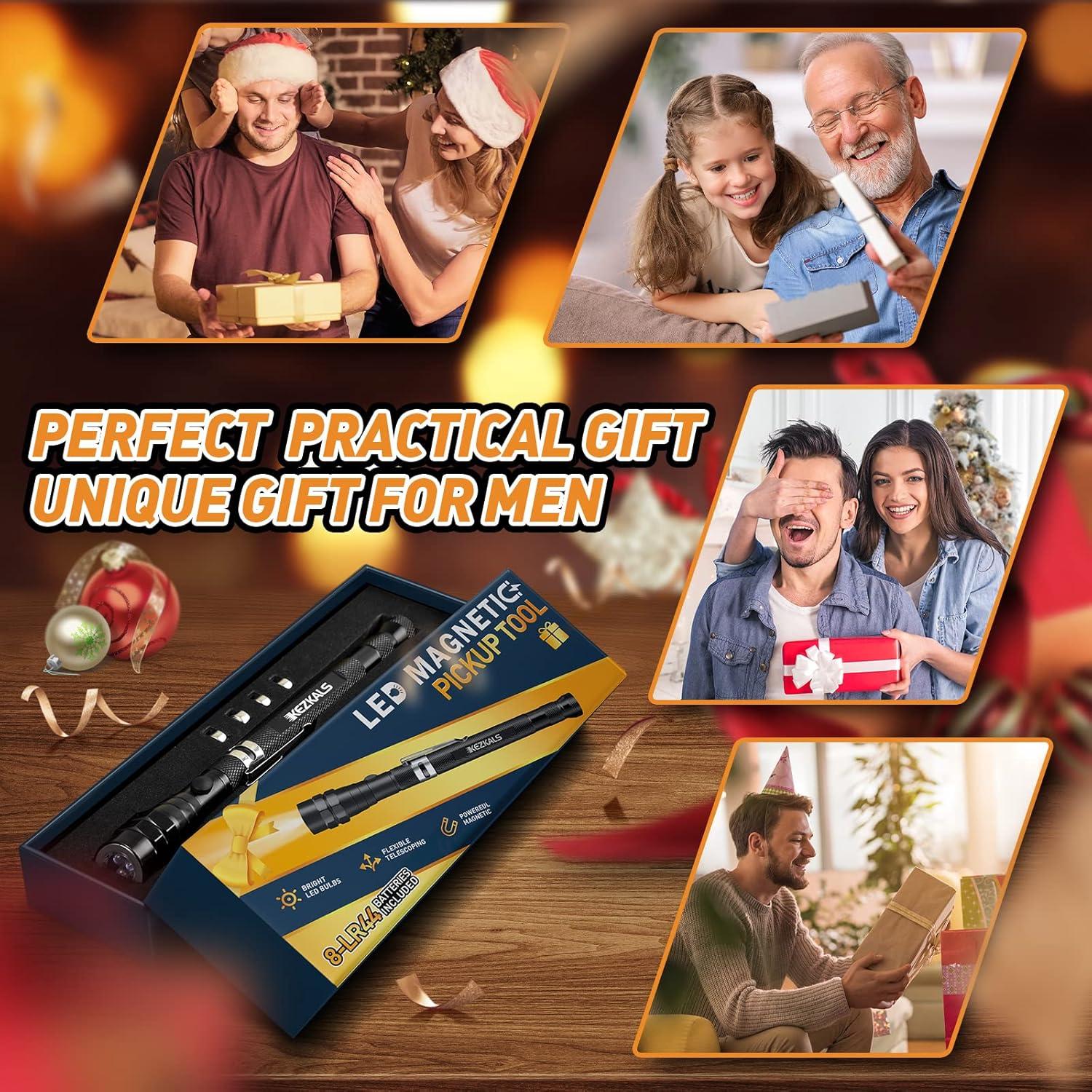 KEZKALS Teleskopmagnet LED Männer Geschenke Gadgets