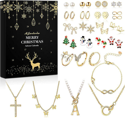 Schmuck Adventskalender 2023 für Frauen & Teenager, 24 Überraschungen