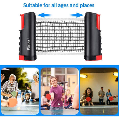 Tischtennisschläger Set Tischtennisnetz 2 Schläger 6 Bälle