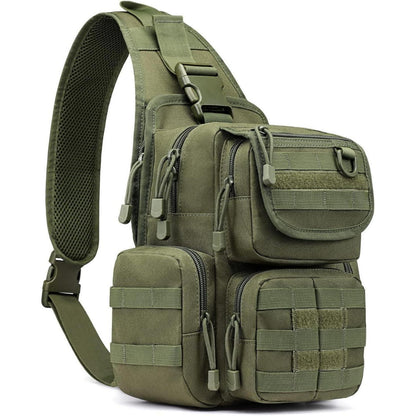 Taktische Militär Brusttasche Molle Umhängetasche Grün
