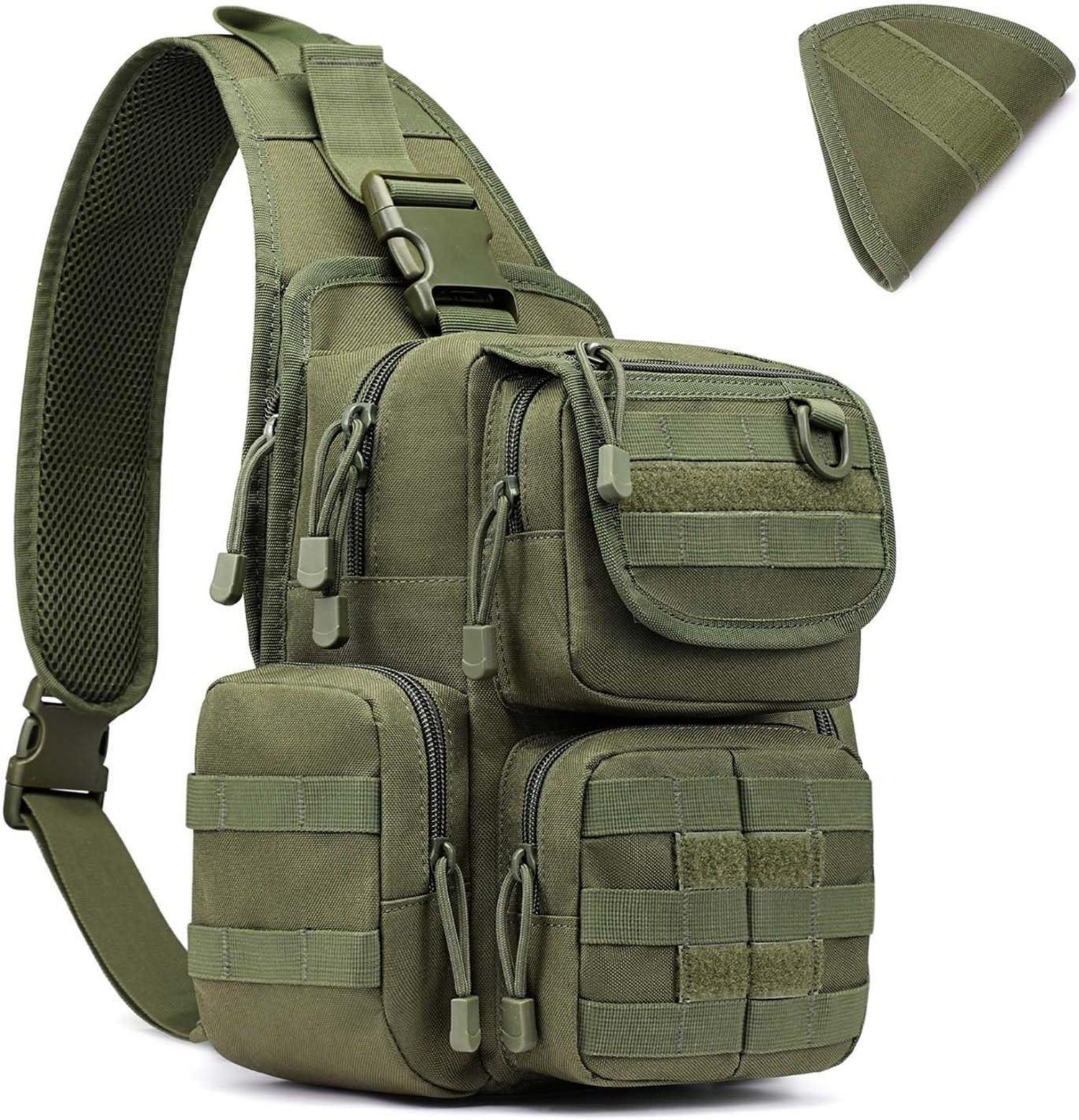 Taktische Militär Brusttasche Schultertasche Sling Pack MOLLE