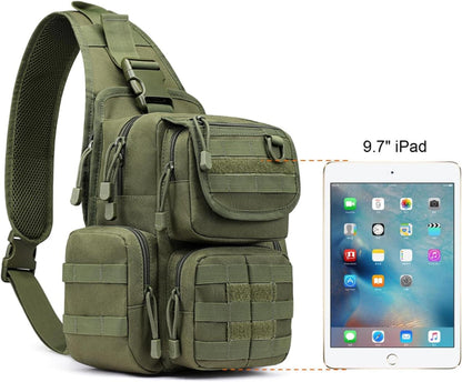 Taktische Militär Brusttasche Molle Umhängetasche Grün