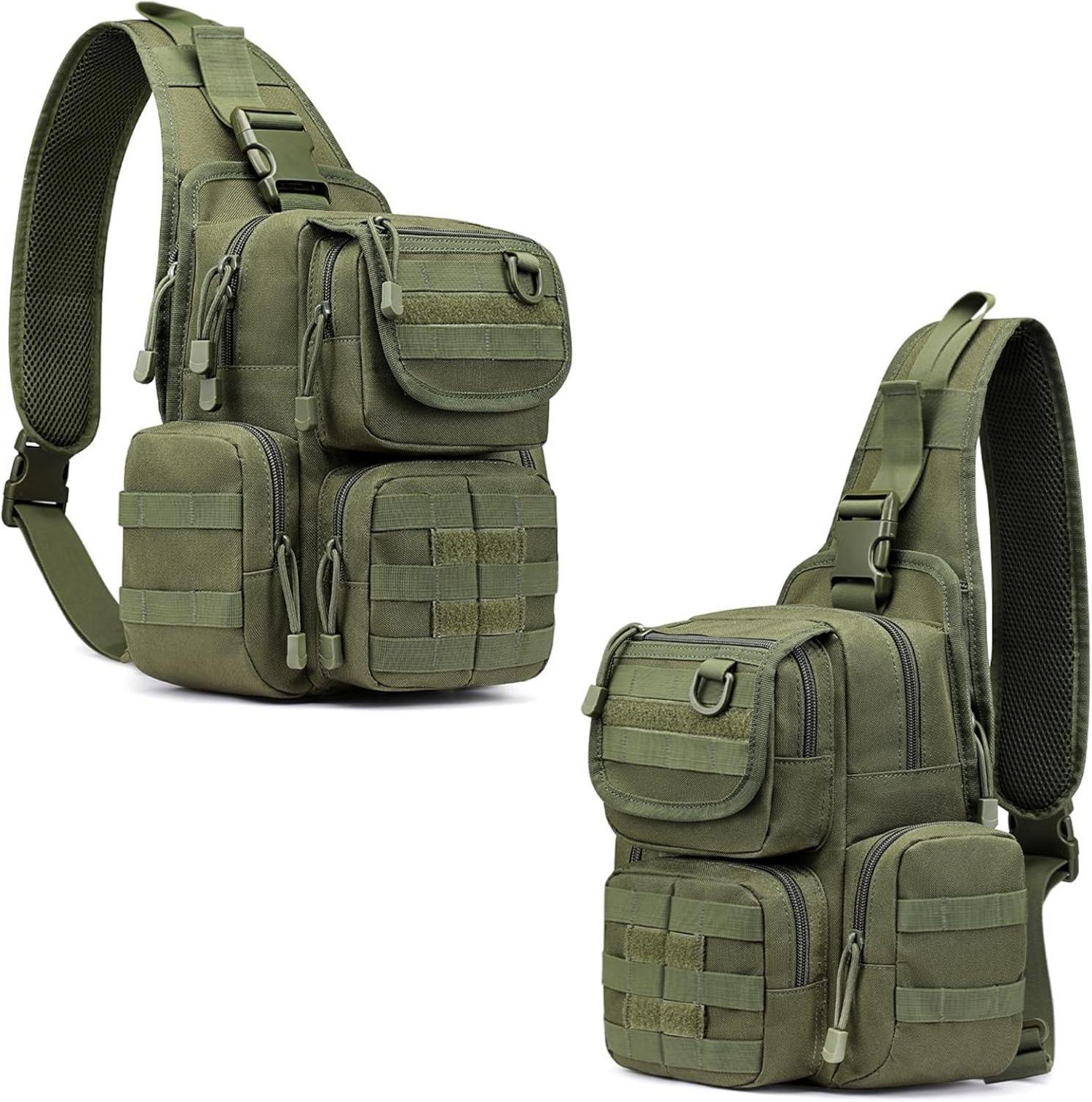 Taktische Militär Brusttasche Schultertasche Sling Pack MOLLE