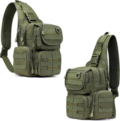 Taktische Militär Brusttasche Schultertasche Sling Pack MOLLE