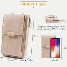 Damen PU Leder Umhängetasche mit Quaste - Mini Crossbody