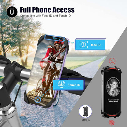 Universal Fahrrad Handyhalterung Abnehmbar 360° Verstellbar 4,0-7,0