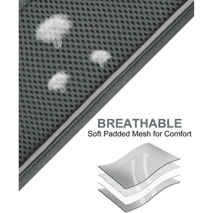 Hundegeschirr Air-Mesh atmungsaktiv reflektierend Grau XS