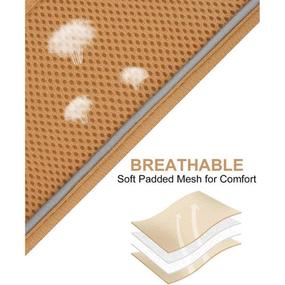 Hundegeschirr Air-Mesh atmungsaktiv reflektierend Khaki L