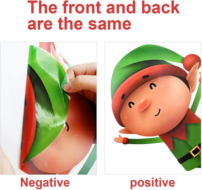 Weihnachtsdeko Aufkleber Fensterbilder Weihnachtsmann Winter Dekoration