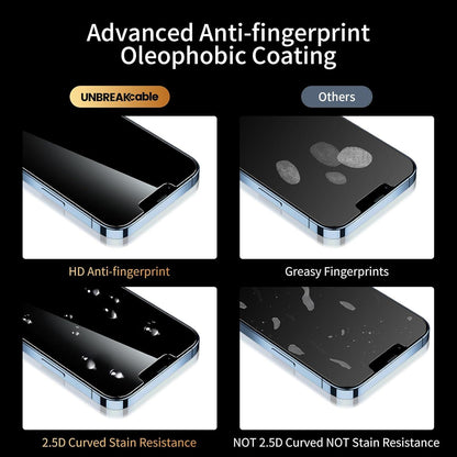 Sichtschutz Panzerglas für iPhone 13/13 Pro Blickschutzfolie 2 Stück
