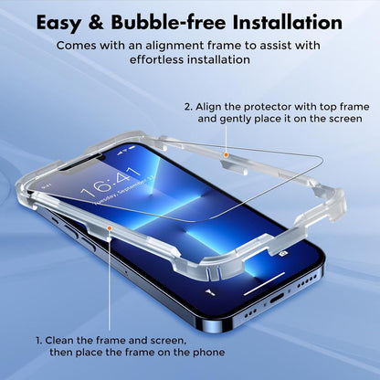 iPhone 13 Displayschutzfolie Panzerfolie 2er Set 9H Härte