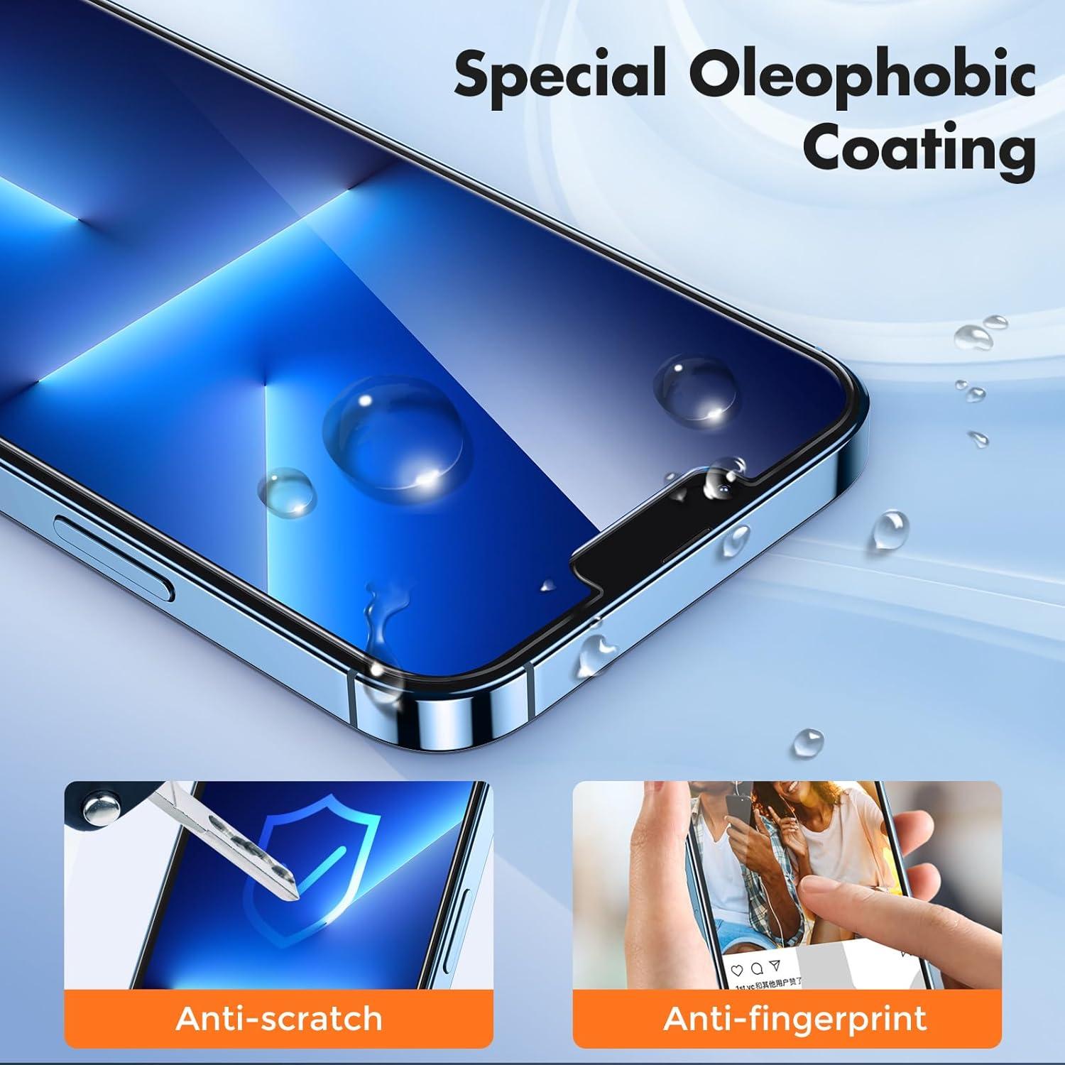 Schutzfolie für iPhone 13 Pro 2er Pack 9H Härte Panzerfolie