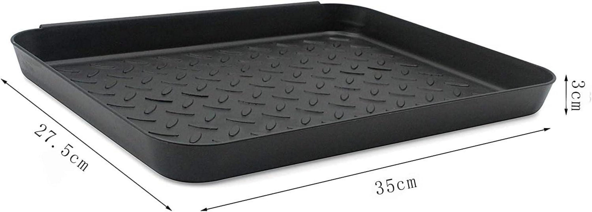Schuhabtropfschale 3er Set Schwarz 35x27cm Kunststoffwanne