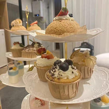 Dessertständer Kunststoff 3 Ebenen Cupcake Süßigkeiten