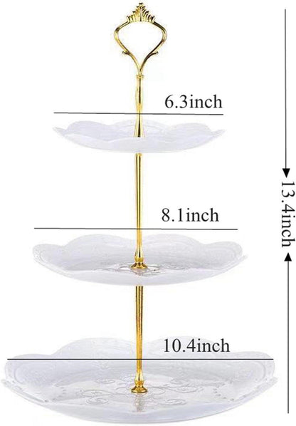 Dessertständer 3 Ebenen Cupcake Süßigkeiten Hochzeit Teeparty