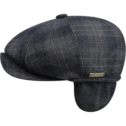 Schiebermütze Herren Sommer Braun Verstellbar Hut Tweed