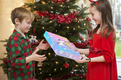 Adventskalender 2024 für Kinder: Neujahr, Silvester, Geburtstag - 24-teiliger Überraschungsgeschenkkasten
